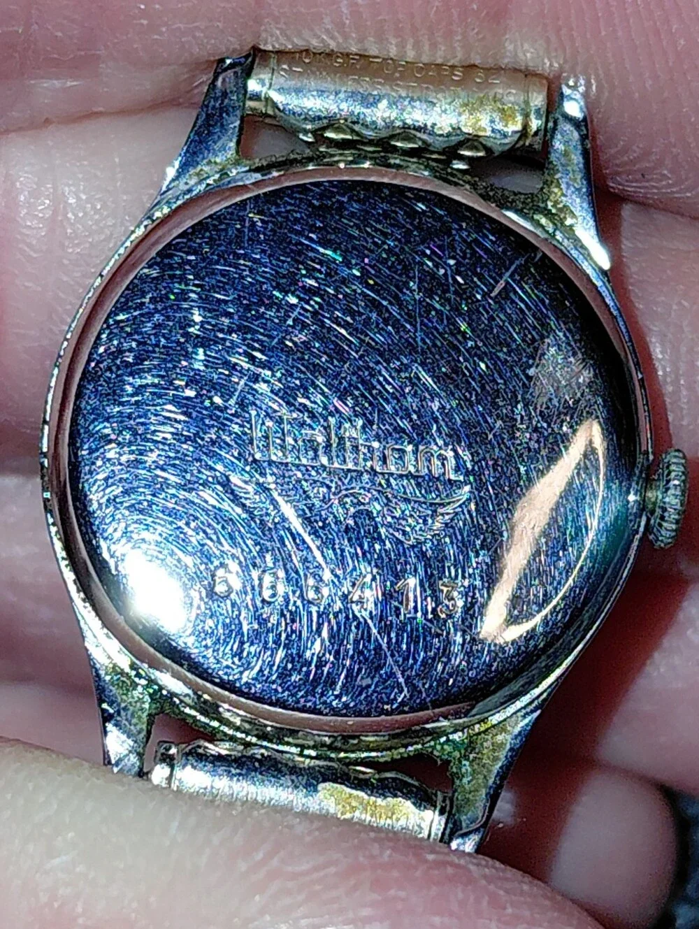 Vintage Waltham 17 Jewels Swiss Manual Wind Cocktail Watch Speidel Band CC